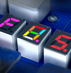 7 Segment displays with RGB LEDs for each segment