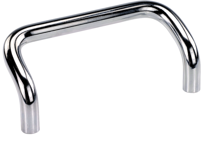 Offset chrome plated steel handles