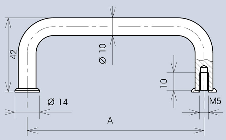 Handle 3470 dimensions diagram