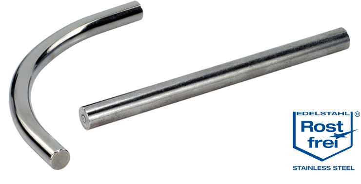 Stainless steel handle system components
