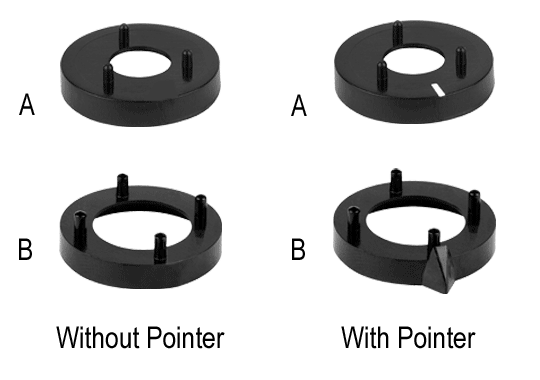 Plastic Grip Ring Knob System Nut Covers
