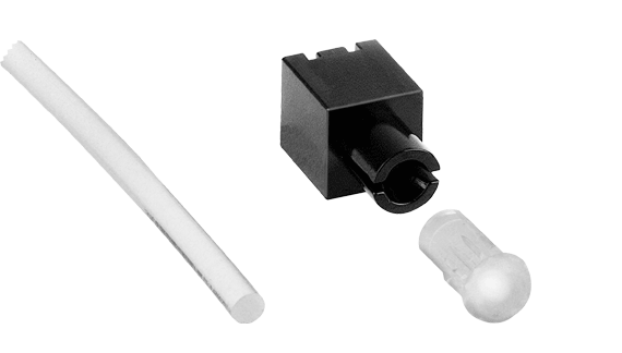 Flexible light guide systems for THT LEDs, Ø4.2mm head
